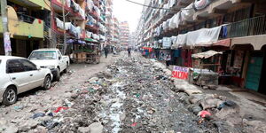 Uncollected garbage in Pipeline Estate in Nairobi Eastlands.