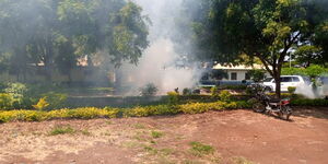 Police fire tear gas at Woman Rep during meeting with protesting workers