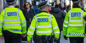Police officers attached to the United Kingdom's Metropolitan Police Service.