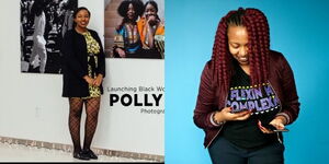 Photo collage of Kenyan born photographer Polly Irungu and founder of Black Women Photographers