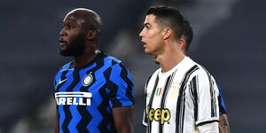 Portuguese Cristiano Ronaldo (right) and Belgian Romelu Lukaku during a past match