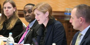 USAID Administrator Samantha Power and her delegation meeting with CS Margaret Kobia on Friday, July 22, 2022.