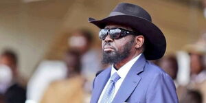 South Sudan President Salva Kiir attended the state funeral of former president Mwai Kibaki on April 29, 2022.