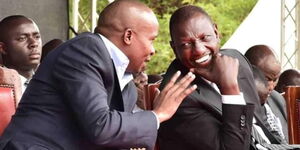 President William Ruto (right) and Interior CS Kithure Kindiki