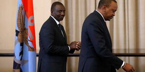 President Uhuru Kenyatta (right) and his deputy William Ruto.