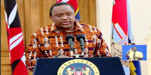 President Uhuru Kenyatta addressing the nation on August 26, 2020.