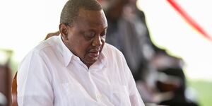 President Uhuru Kenyatta at State House, Nairobi, where he hosted national prayers against the Coronavirus pandemic on March 21, 2020.