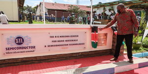 President Uhuru Kenyatta has officially opened the Semi-Conductors Technologies factory at Dedan Kimathi University of Technology on April 26, 2021