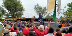 President Uhuru Kenyatta pictured in Ruaka on September 9, 2020.