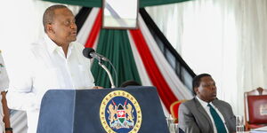 President Uhuru Kenyatta speaking after he commissioned the Nairobi Metropolitan Service at State House on March 18, 2020.