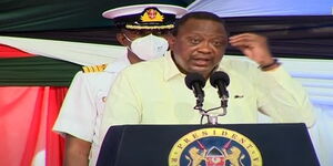 President Uhuru Kenyatta speaking at KICC on November 22, 2020.