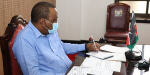 An image of President Uhuru Kenyatta