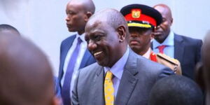 President Wiliam Ruto arrives for the KNCCI AGM at St Andrews PCEA on Thursday, November 10, 2022..jpg