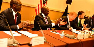 President William Ruto (second left) attends the  United Nations Development Programme’s inaugural Africa Investment Partnership Forum, New York, on Wednesday, September 21, 2022.