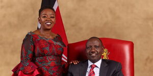 President William Ruto and his wife Rachel during a photo shoot.