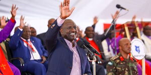 President William Ruto during an interdenominational service in Embu county on Sunday, December 4, 2022..jpg