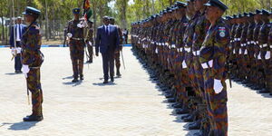 President William Ruto inspect Kenya Defence Forces parade on Saturday, October 15, 2022.