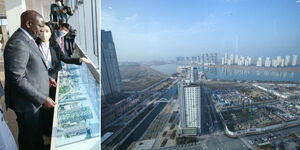 President William Ruto loojs at Korea's Incheon Free Economic Zone in Seoul on Thursday, November 24, 2022..jpg