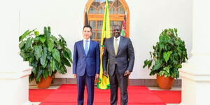 President William Ruto receives Chinese Ambassador to Kenya Dr Zhou Pingjian at State House, Nairobi..jpg