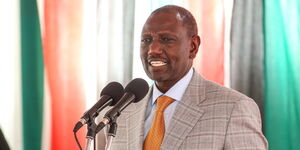 President William Ruto speaking in Nakuru on Friday, March 3, 2023