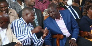 President William Ruto with Kiharu MP Ndindi Nyoro