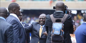 President William Ruto arrives at Kasarani Stadium for his inauguration ceremony on Tuesday, September 13, 2022.