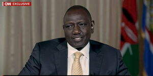 President-elect William Ruto during an interview with CNN on Wednesday, September 7, 2022..jpg