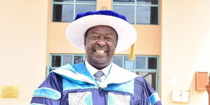 Prime Cabinet Secretary Musalia Mudavadi at MMUST on December 9, 2022