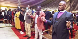 DP,William Ruto attending service at Newbreed City Chapel Kiambu County