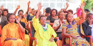 Deputy President William Ruto's wife, Rachel Ruto in Makueni County on March 23, 2022.