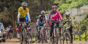 First Lady Rachel Ruto during a food distribution exercise in Nairobi on November 7, 2022.