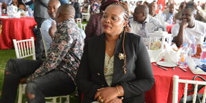 Nyeri Woman Representative Rahab Mukami at a past event.