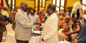 ODM leader Raila Odinga and President Uhuru Kenyatta's uncle George Muhoho