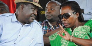 An image of Raila and Karua