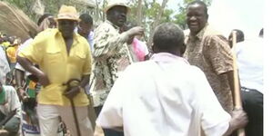 An image of Raila and Mvurya