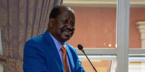 Former Prime Minister Raila Odinga speaking on Thursday October 6, 2022.