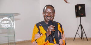 Raila Odinga Addresses the Congregation at P.A.G Hardy, Lang'ata on SundaySeptember 5