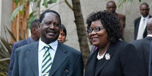 ODM leader Raila Odinga and his wife Mama Ida Odinga in an undated photo.