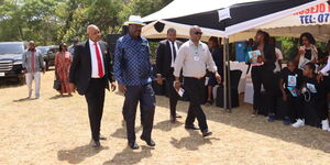 Raila and Makau Mutua in kItui.