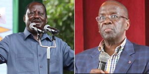 ODM leader Raila Odinga and retired chief justice Willy Mutunga