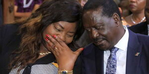 An undated image of Former Prime Minister Raila Odinga and his wife Ida Odinga.