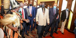ODM Raila Odinga Arriving at a Meeting Hosted by Mt Kenya Foundation on Tuesday September 28