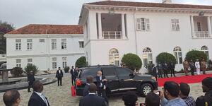 President Ebrahim Raisi arriving at State House on July 12, 2023.