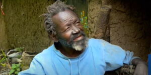 Veteran coach Rajab Mohamed at his house in Majengo slums, Nairobi