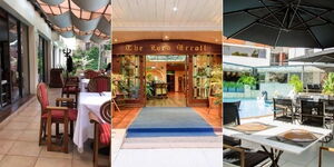 Photo Collage of Some Expensive Restaurants in Nairobi