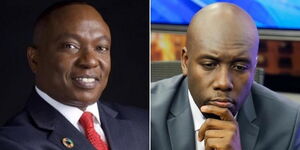 Collage photo of Megascope CEO Richard Ngatia and NTV journalist Dennis Okari