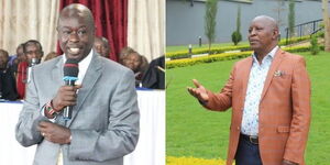 A collage of Nyeri Governor Mutahi Kahiga and Mathira Member of Parliament Rigathi Gachagua (Undated)