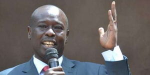 Mathira MP Rigathi Gachagua addresses a gathering in Nyeri in 2019
