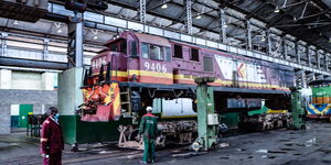 Rihabilitation of an old train underway at Numerical Machining Complex at the Nairobi Central Railway workshops