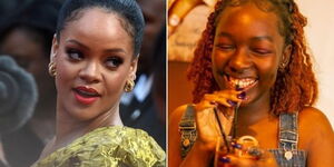 Rihanna (Left) and Kenyan Comic Elsa Majimbo.